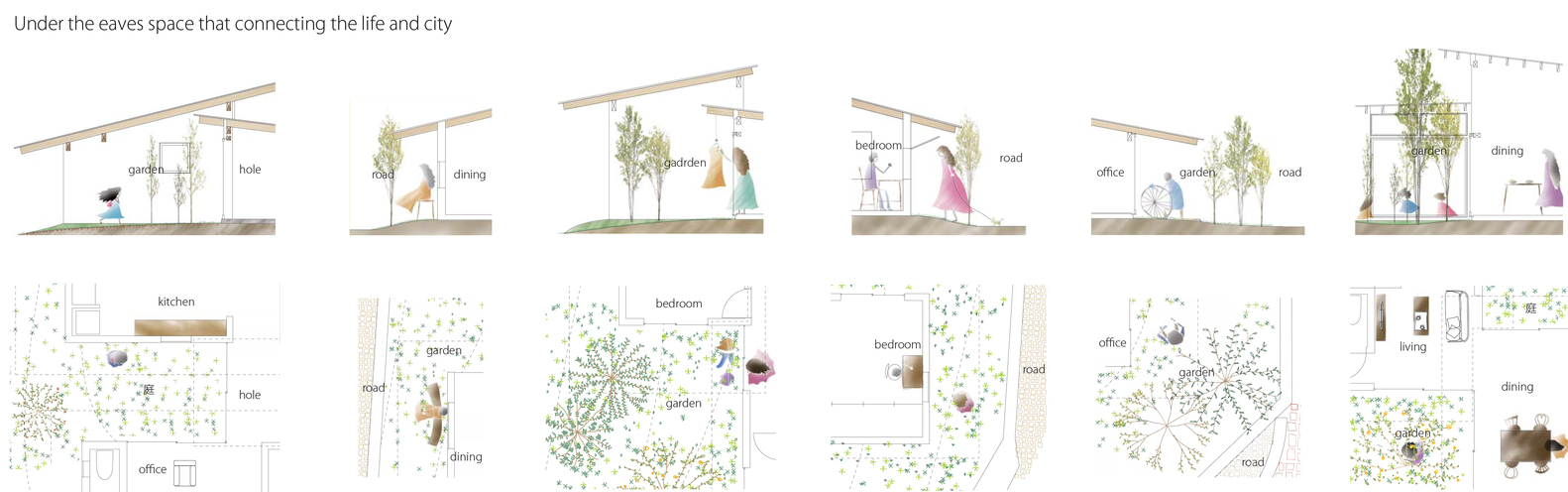 连结景观与街道的六屋顶之家-52