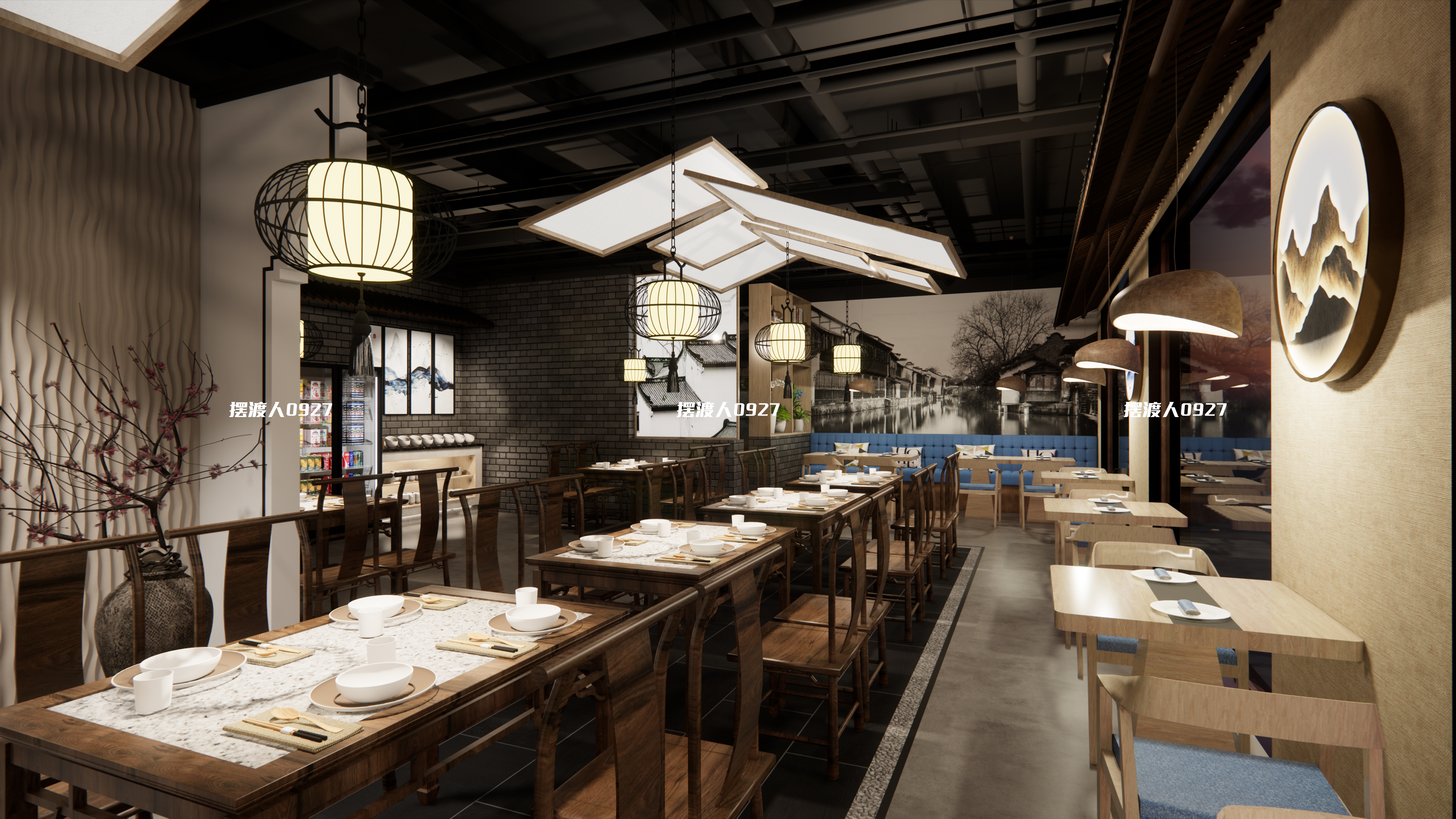 迪拜“一碗面”餐饮门店设计-4