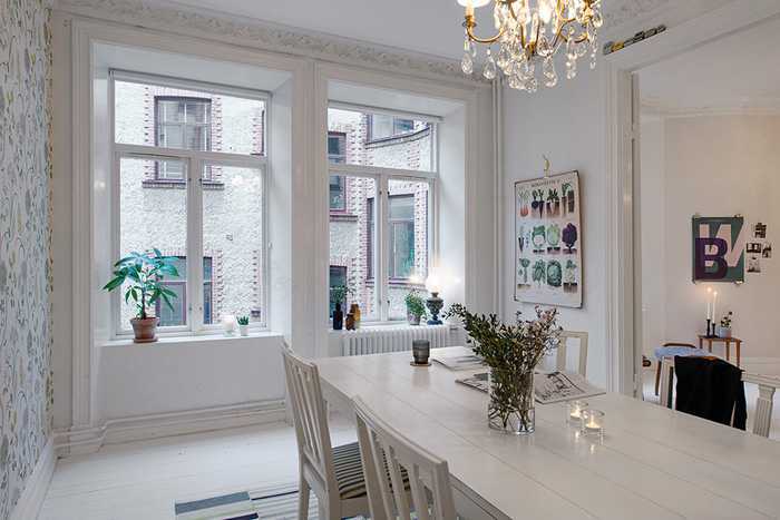 瑞典城市公寓的印花墙纸设计-8