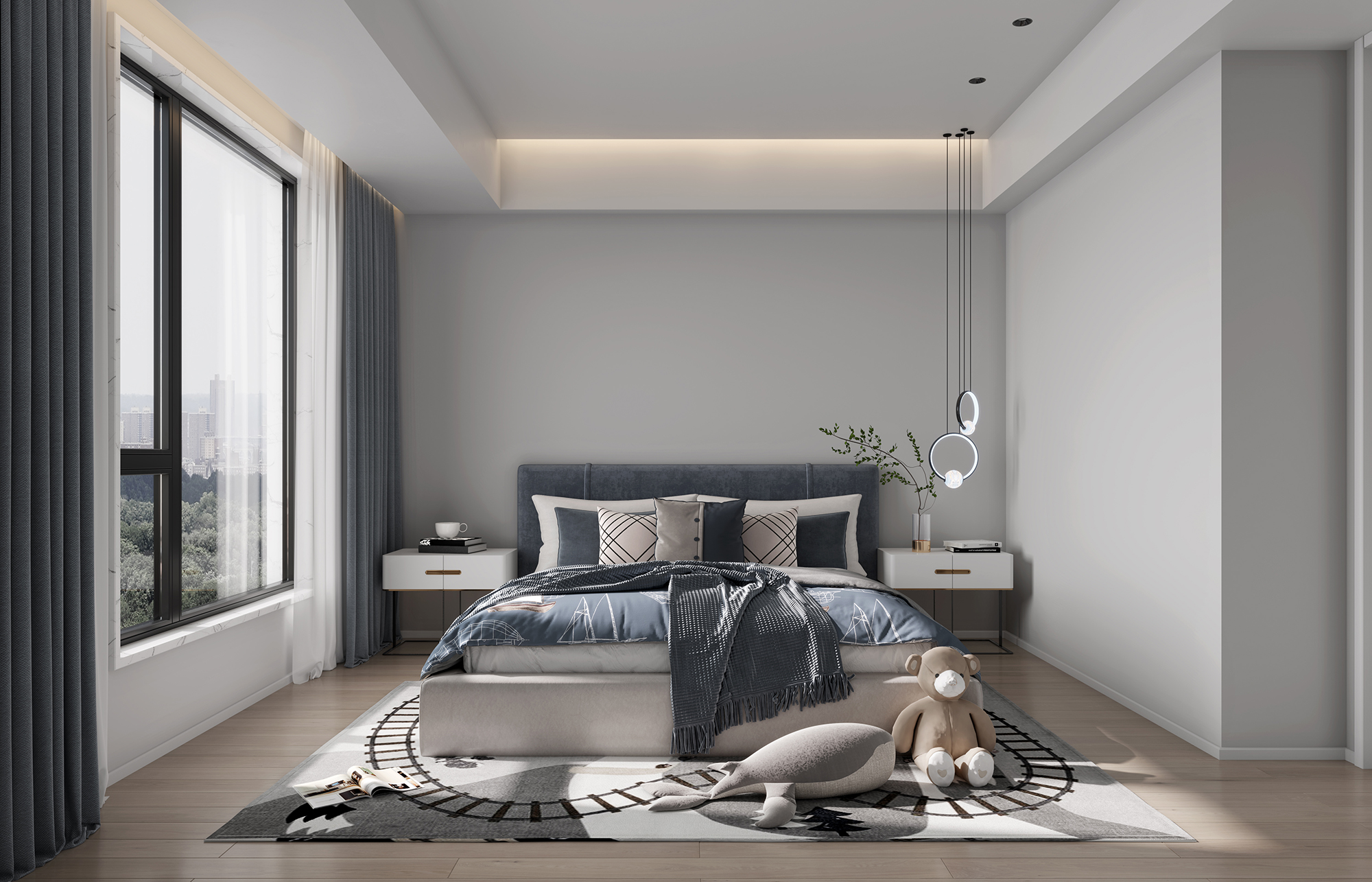 现代简约卧室设计典范丨S·T 表现-6