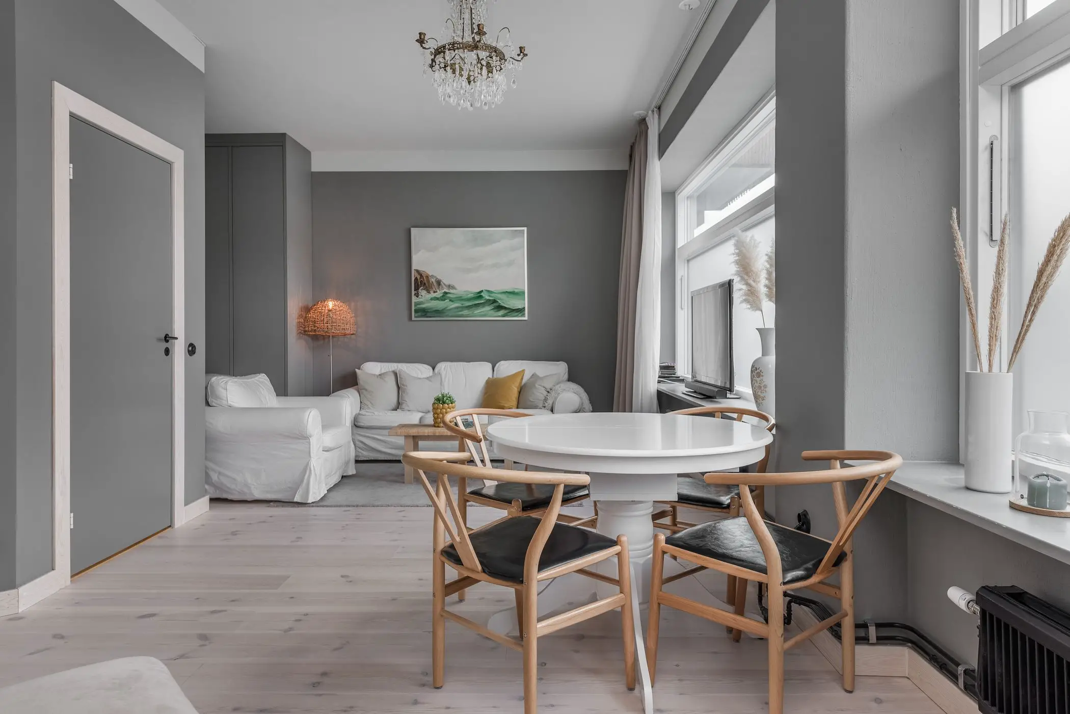 35m2 灰色调瑞典工作室公寓设计-6