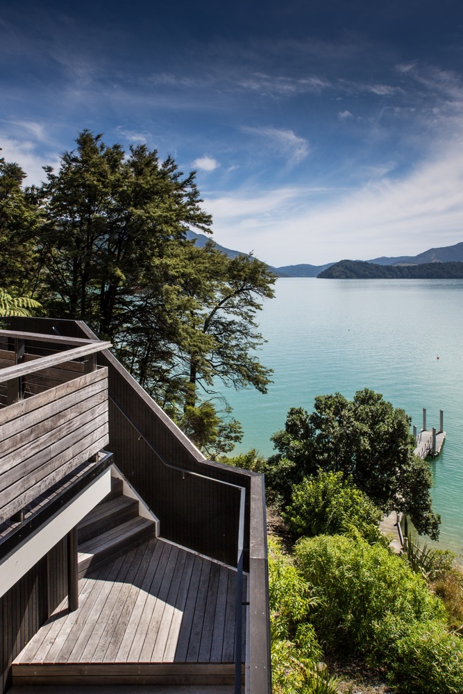 新西兰 Moetapu 度假屋 | 嵌入丛林的折叠式建筑-37
