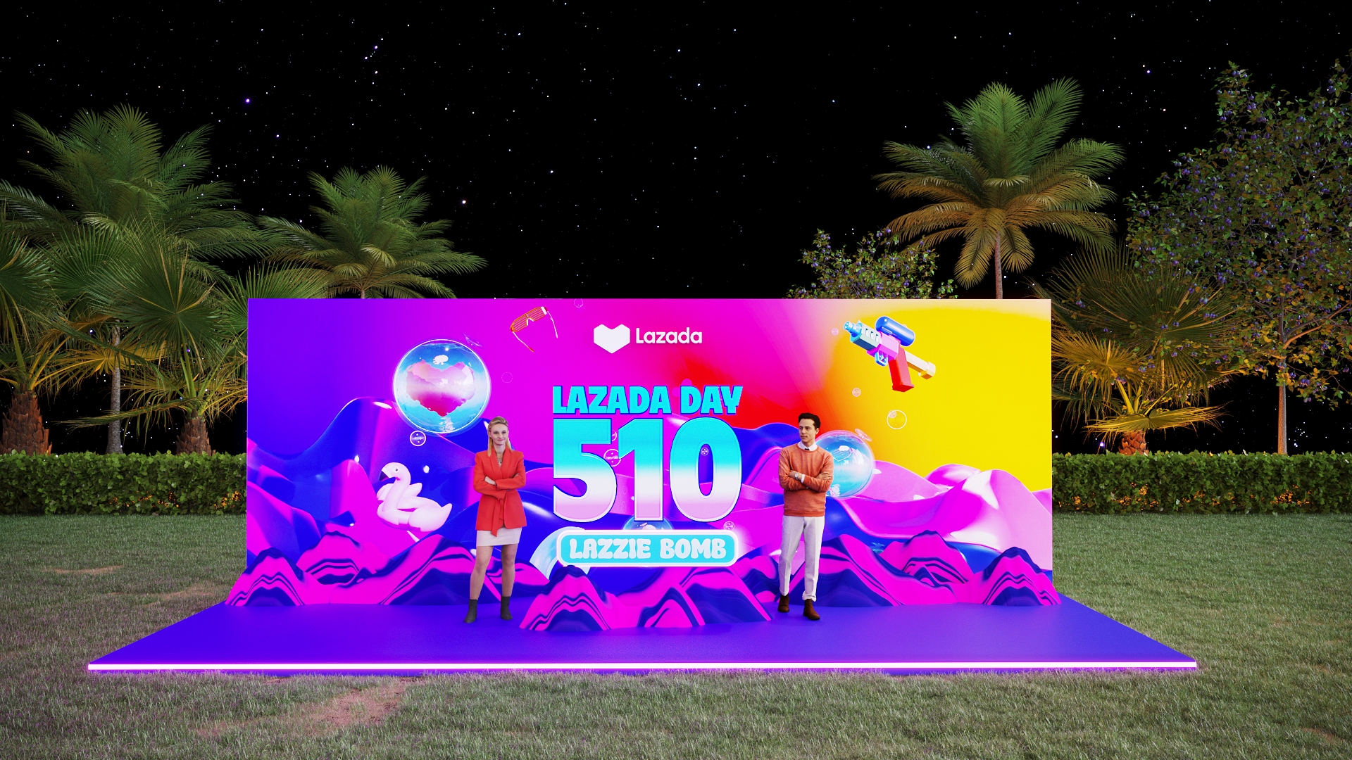 来赞达510大促（2024年）

注：LAZADA是东南亚地区知名的电商平台来赞达，DAY 510推测为该平台类似双11这样特定日期的促销活动，直译为510日表意不明，意译为510大促更符合语境 -12