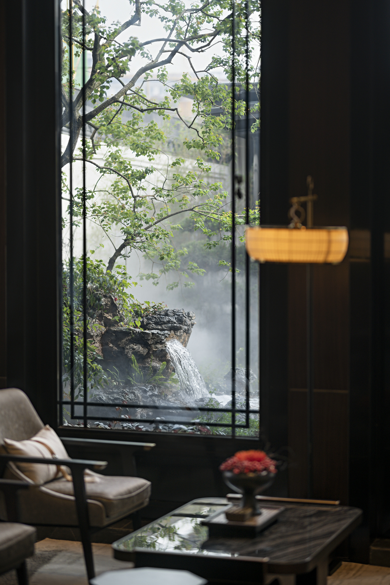 盘石设计 | 吴文粒:1745㎡绝美中式庭院,一帘诗意、四水归情!-37