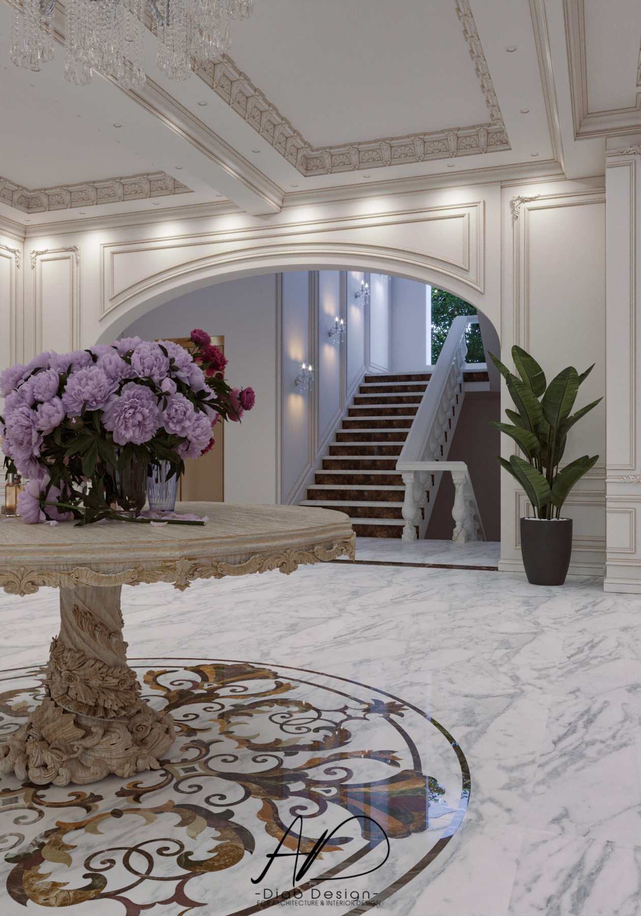 卡塔尔别墅一层设计丨Diab Design Studio-11