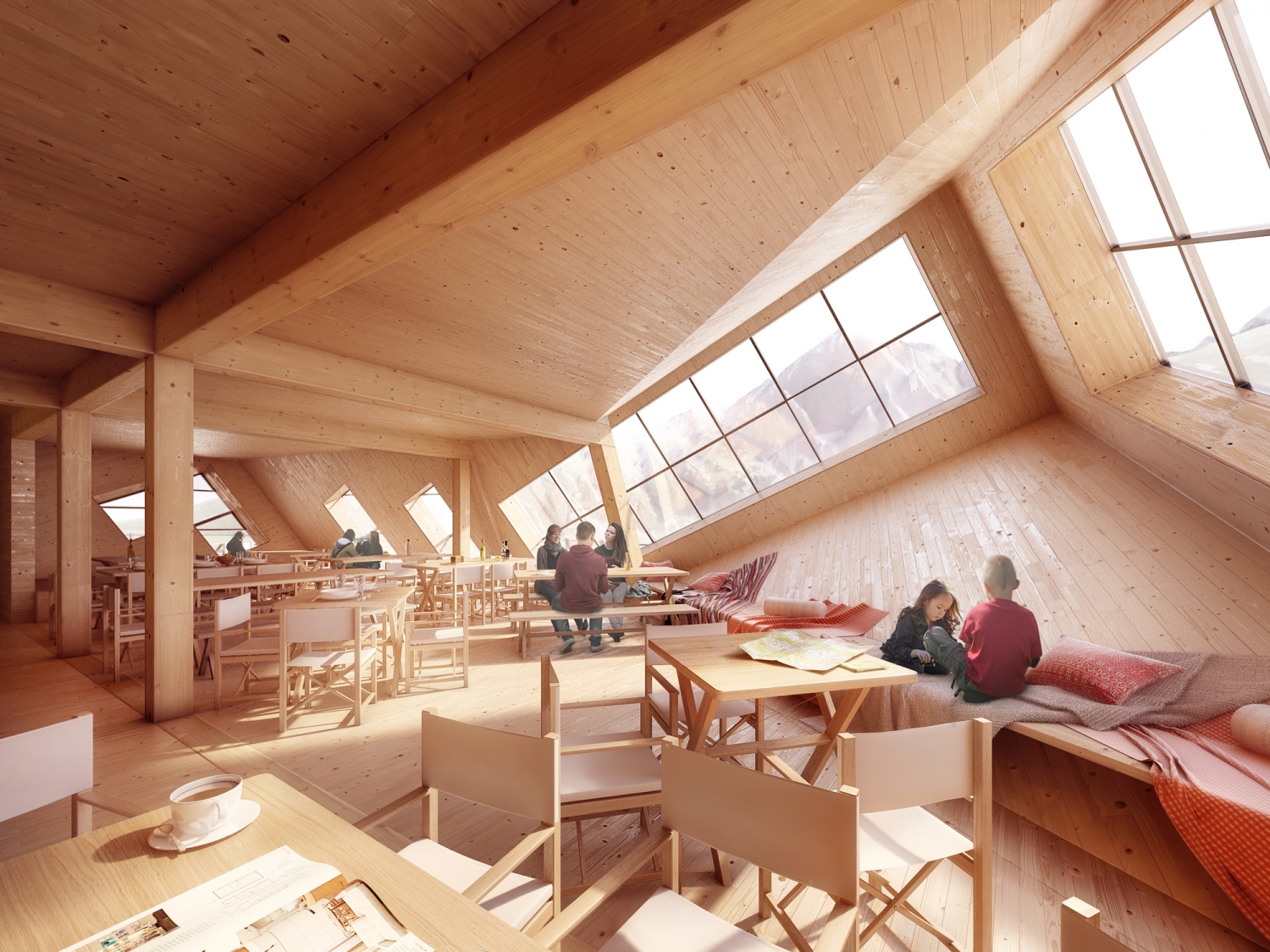 斯洛伐克高塔特拉山环保小屋,璀璨玻璃幕墙融入自然-22