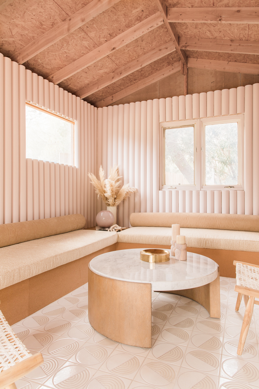 Palm Springs A Frame Design: The PVC Walls Studio! - Anne Sage-1