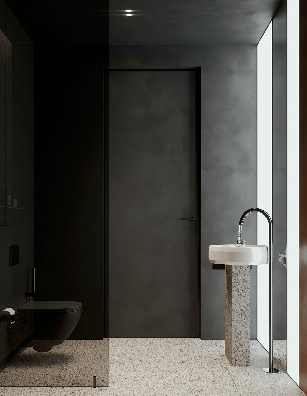 黑色系住宅设计  这也太高级了吧！-18