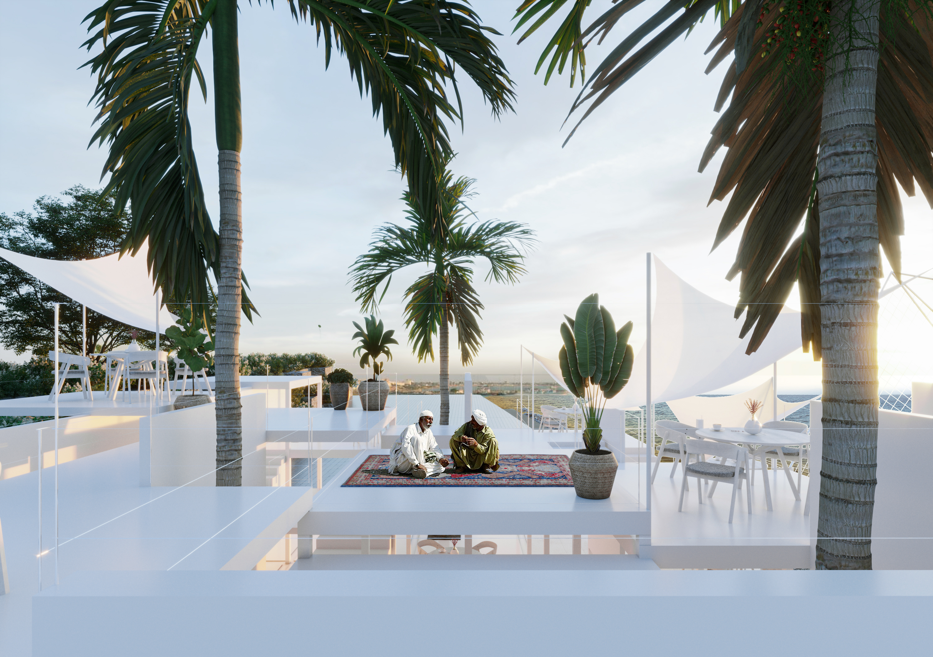 恰巴哈尔海滩咖啡馆丨伊朗丨Disc Architects Studio-23