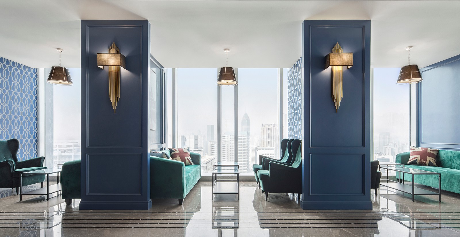 黄铜 复古蓝，营造现代精致空间  太合南方设计-18