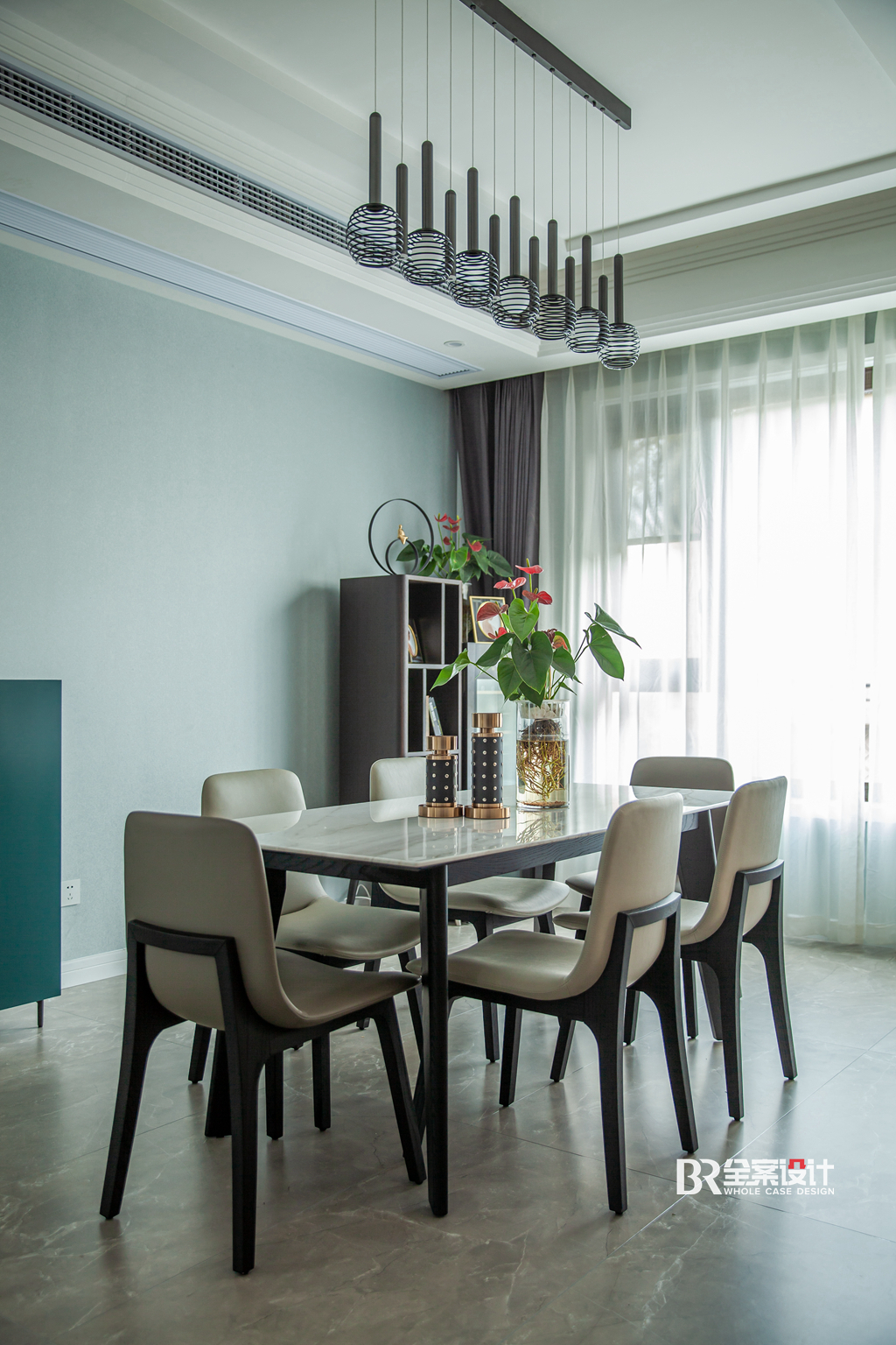 康桥融府别墅现代简约灰调空间设计丨袁云莉(首席设计师)-17