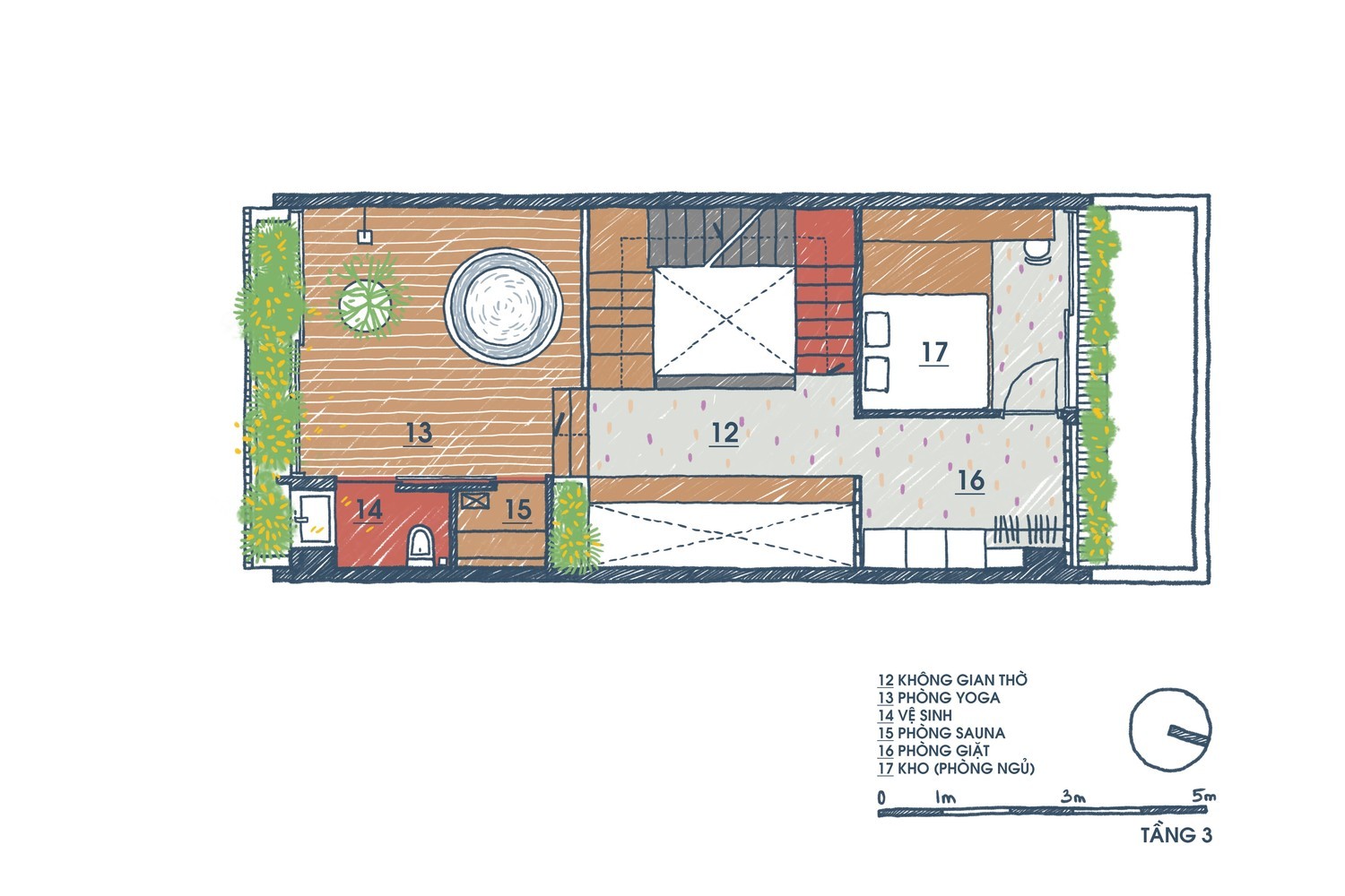 越南管屋 Pattern House | 自然采光通风的现代设计-24