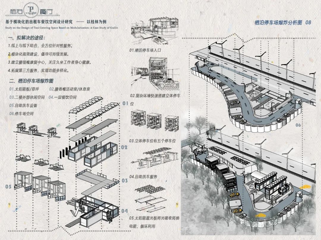 栖泊——为出租车司机打造的模块化餐饮空间-29