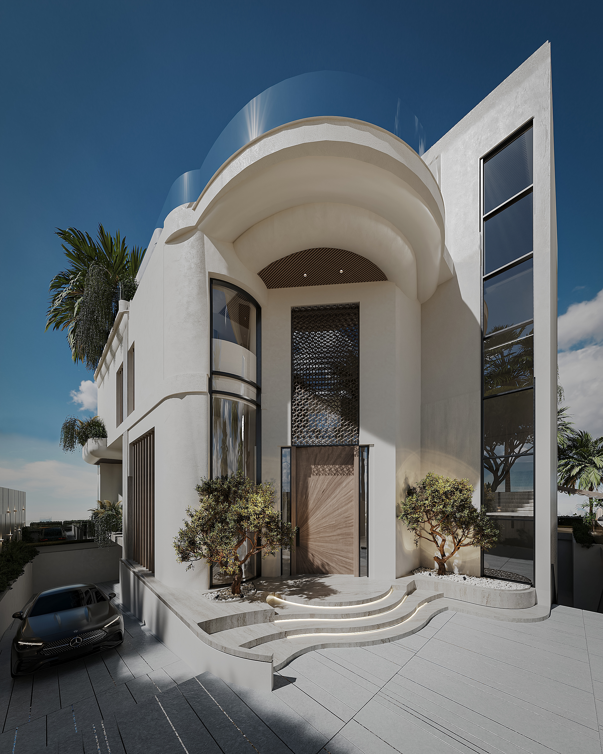 朱美拉棕榈岛别墅外观丨阿联酋迪拜-14