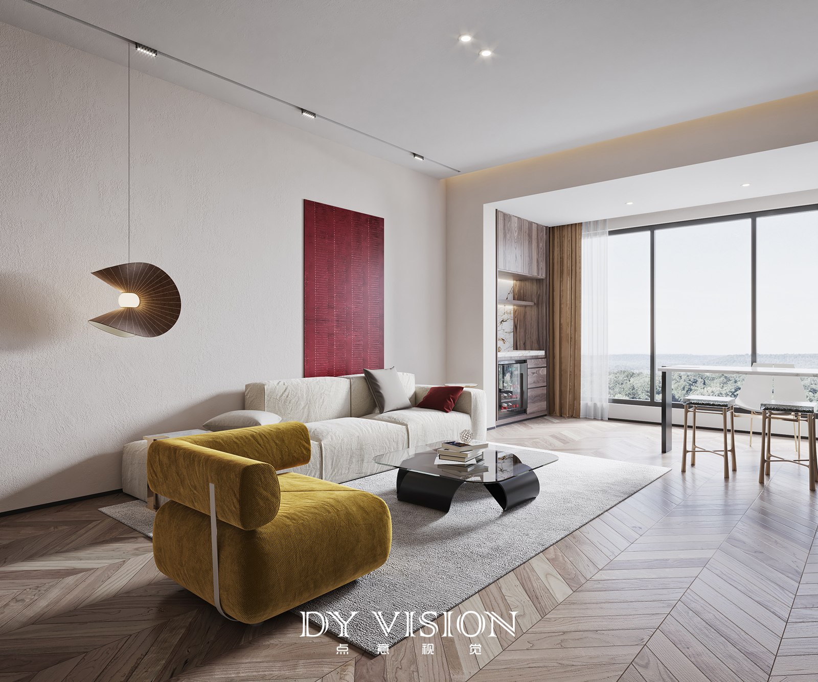 现代极简家装空间表现-1