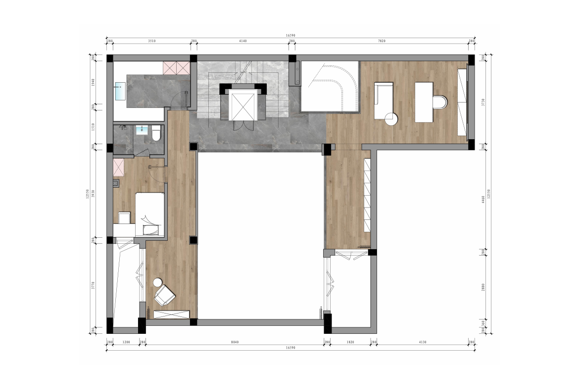 666㎡翡翠城翠湖苑,演绎多代共居的生活日常丨中国杭州丨力设计-73