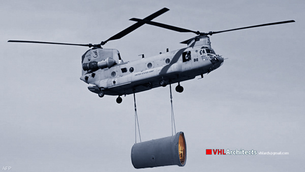 Concrete pipes house in the desert West African-2