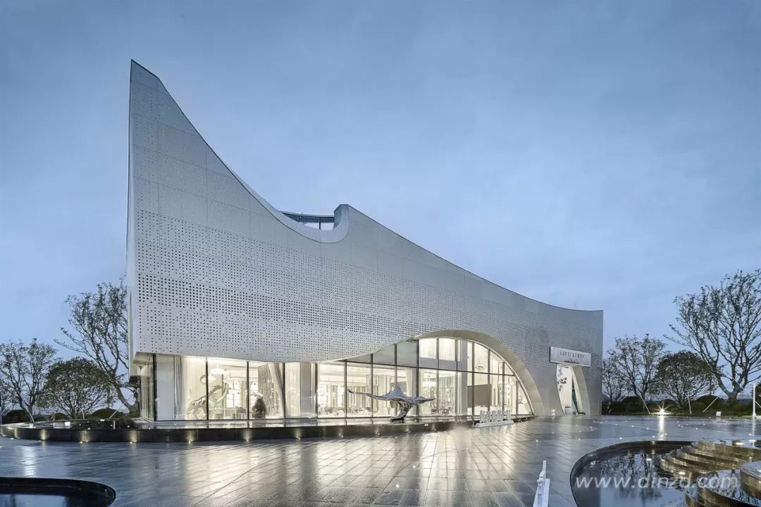 《云水谣》现代轻奢售楼处，融入自然元素，打造优雅空间-10