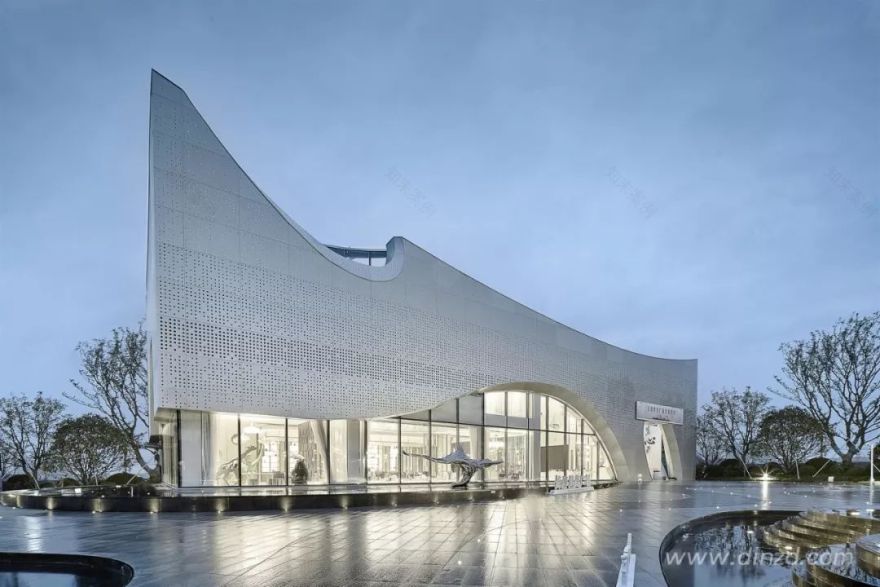 《云水谣》现代轻奢售楼处,融入自然元素,打造优雅空间-10