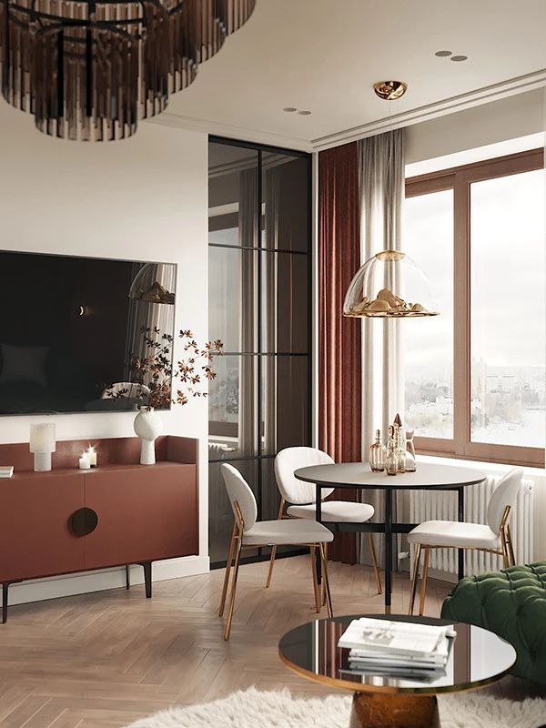 欧式别墅室内设计丨俄罗斯莫斯科-34