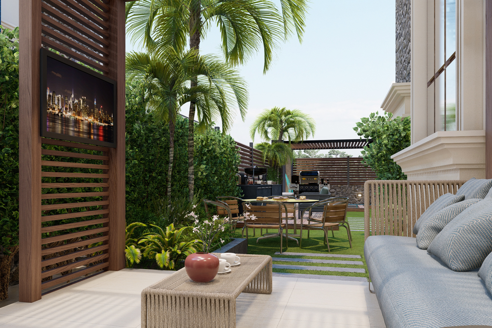 后花园别墅丨埃及开罗丨Arch. Rehab Nabil-15