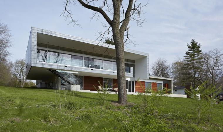 芝加哥 studio dwell architects 打造伊利诺斯州河景别墅-11