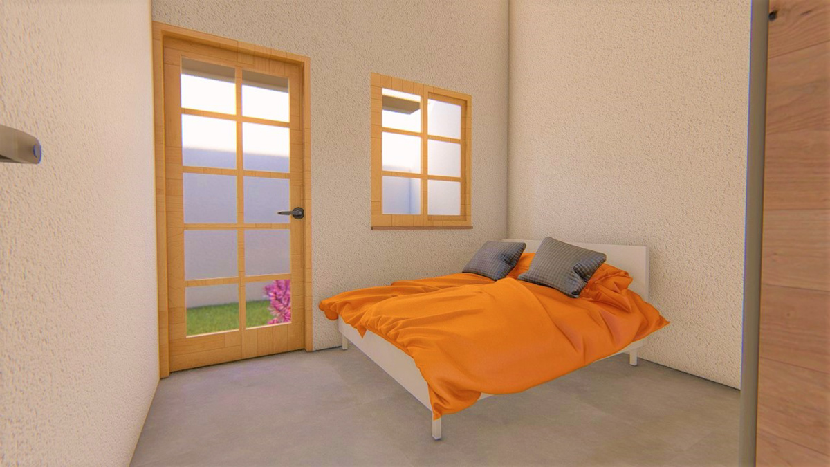 Vivienda Bahareque tipología medianera-7