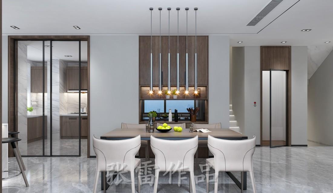 
万科班芙花园430平轻奢极简风格 -0