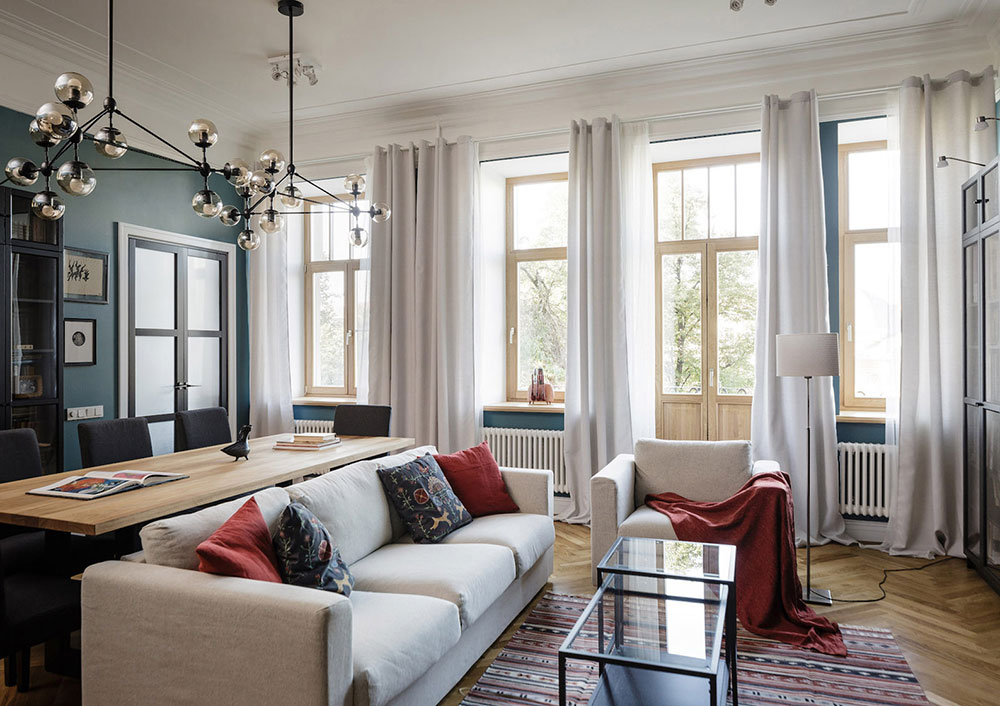 圣彼得堡历史建筑中的精美公寓改造-3