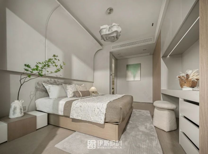 湖上云庭奶油系侘寂风样板间丨中国嘉兴丨深圳市伊派室内设计有限公司-45