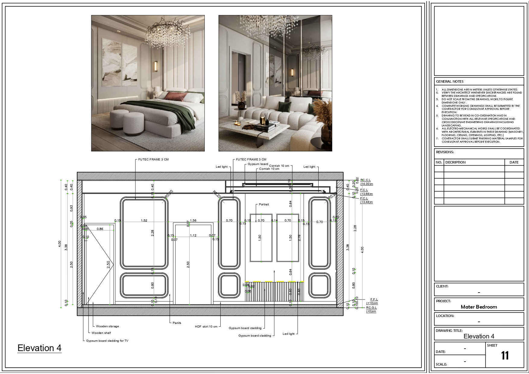 Working Drawings Of Master Bedroom-5