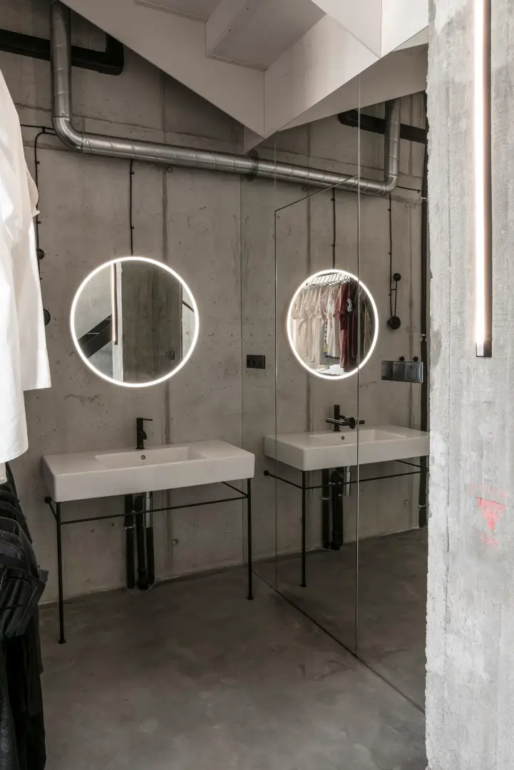 垂直 loft 工业风设计 | 混凝土、木头和金属的完美融合-19