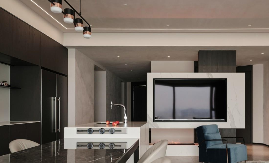 高级灰湖景房室内设计-11