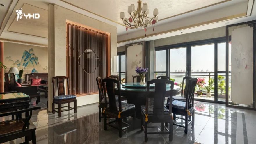 新中式海景大宅丨艺鸿实景-35