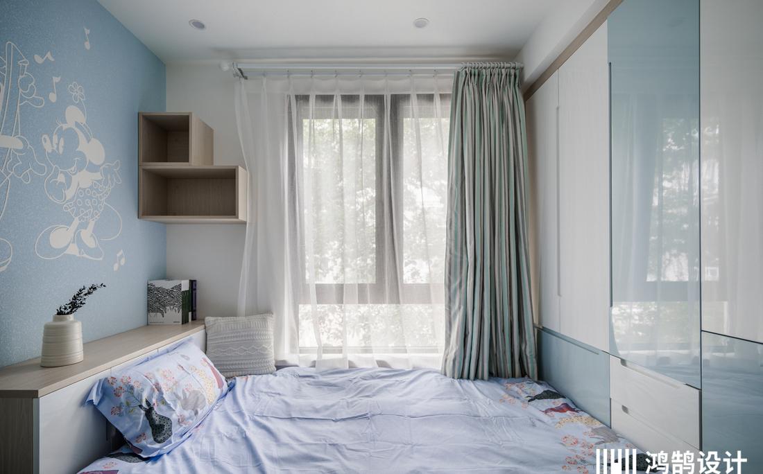 上海老弄堂情怀家居,绿色墨韵温馨一家三口-28