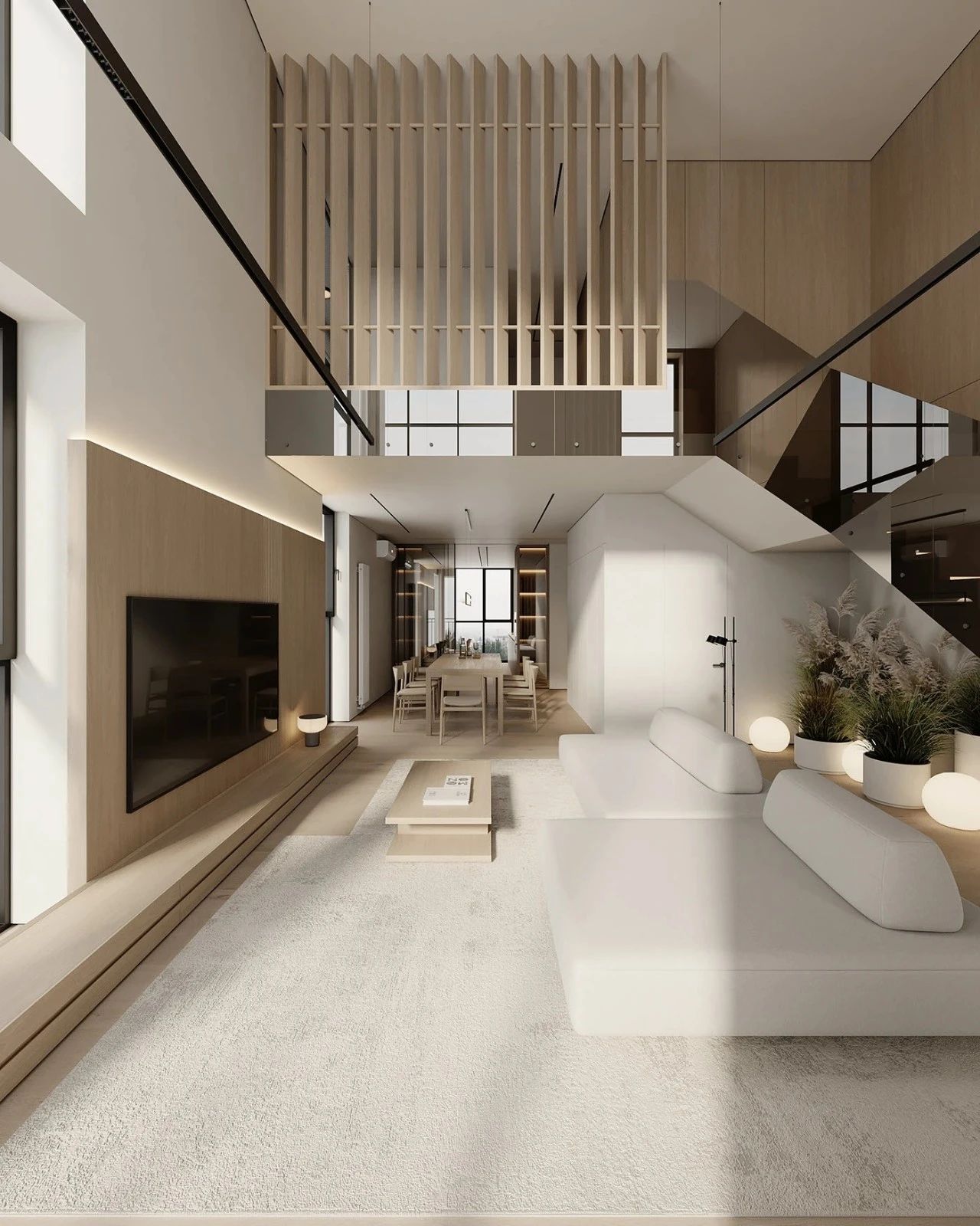 原木系奶油风极简空间loft公寓设计丨URSA STUDIO-11