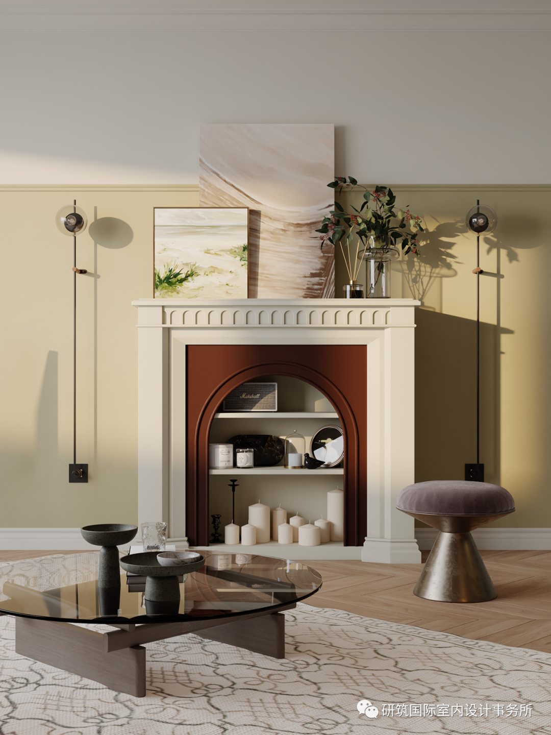 都市经典小区美式奶油风设计丨中国丰台丨研筑国际室内设计事务所-36