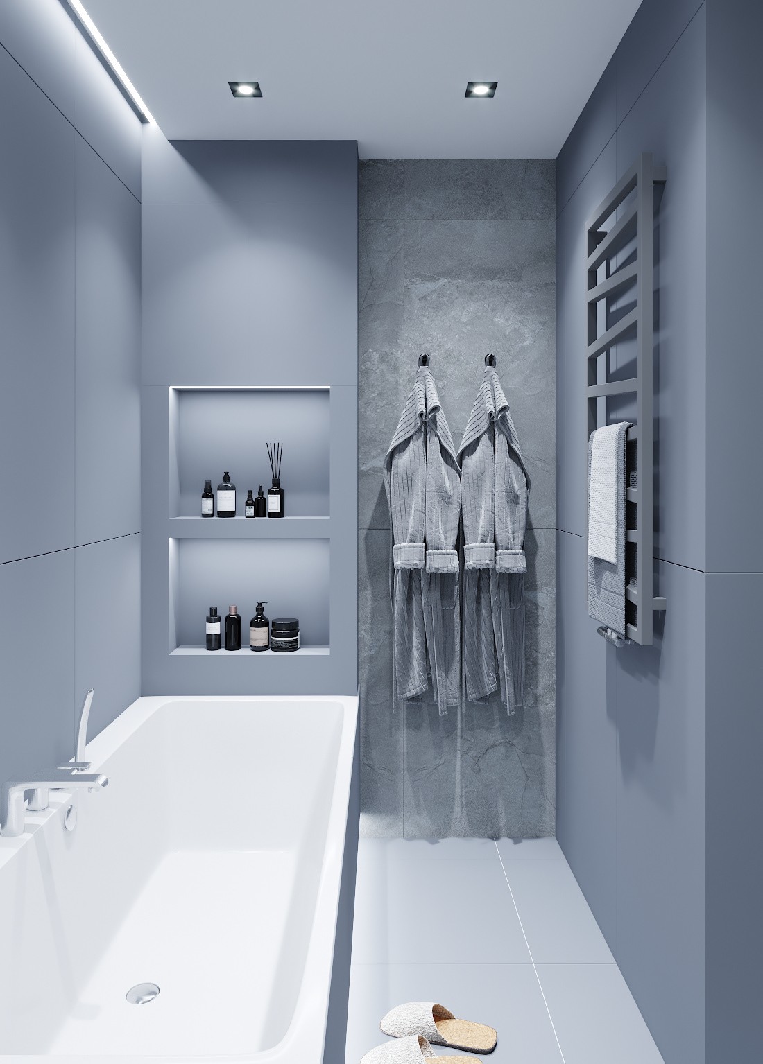 93㎡灰色系空间设计 演绎现代人的精致生活-14