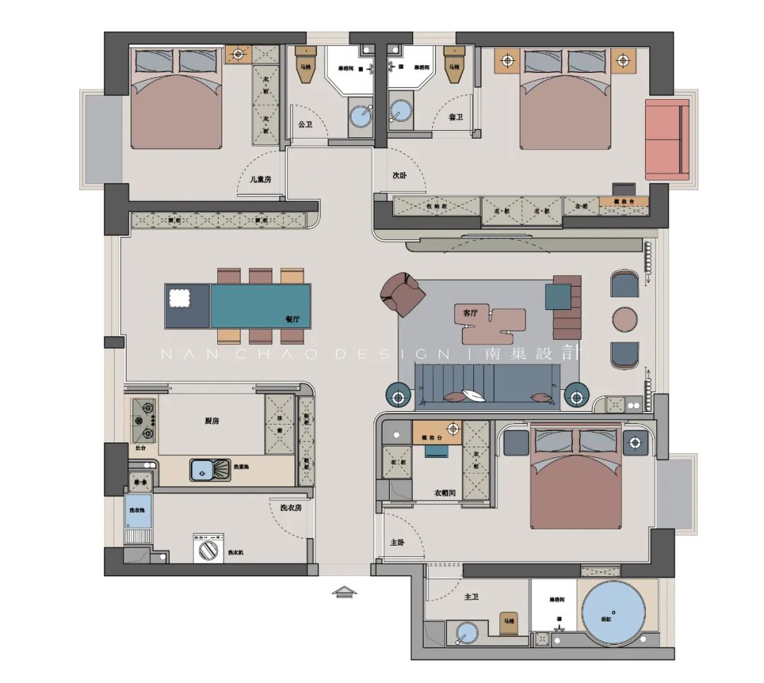 尚学领地 27#1702-05奢风,铸铝防爆门与大理石岩板的时尚碰撞-6