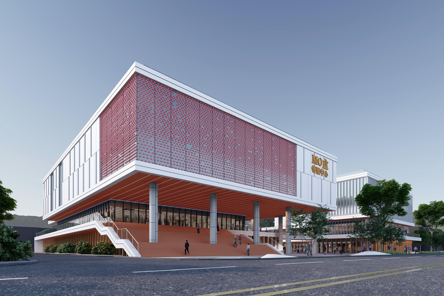 湖州市钟管镇邻里中心SU模型-5