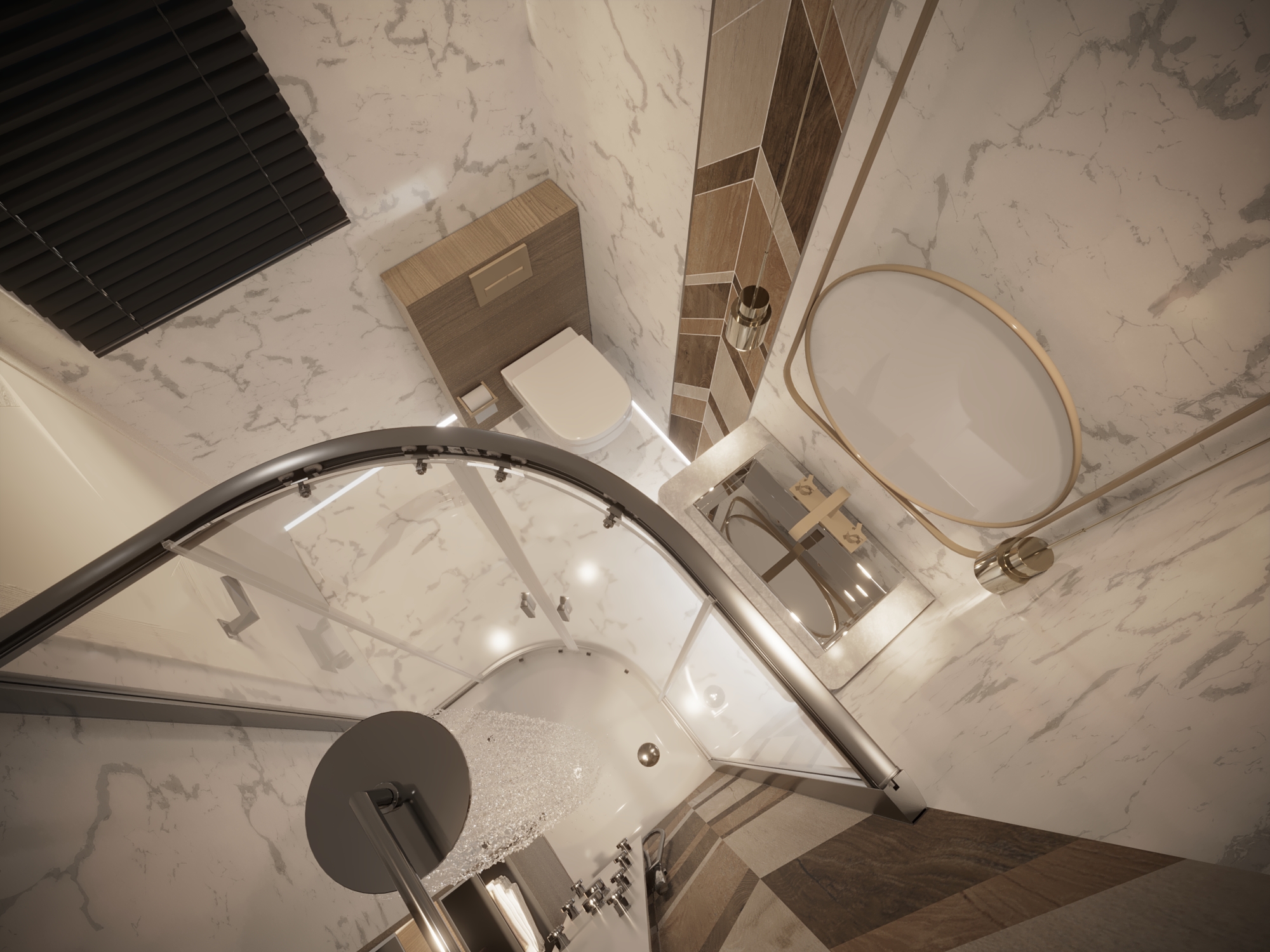 Boy Bed Room and Bath Room Villa Modern-12