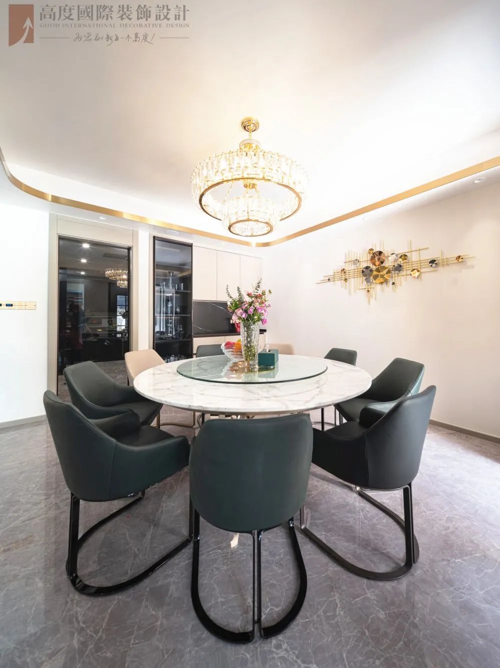 现代轻奢风格纯水岸别墅设计丨中国武汉丨高度国际装饰设计集团武汉公司-47
