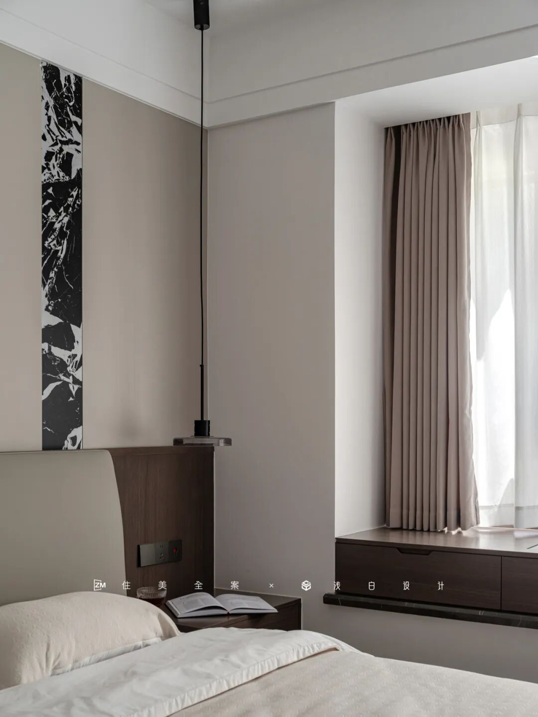 将185㎡精装房雕琢成现代意式质感居所丨住美全案&浅白设计-61