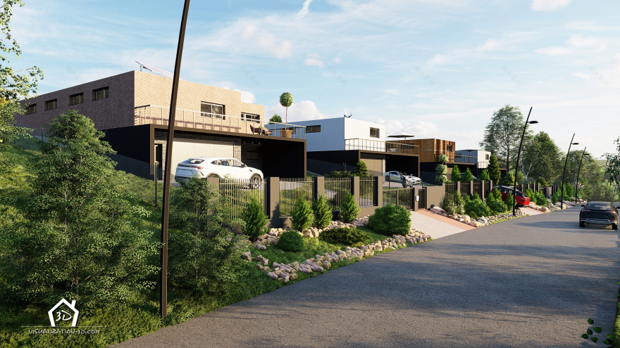 豪华现代别墅外观-13