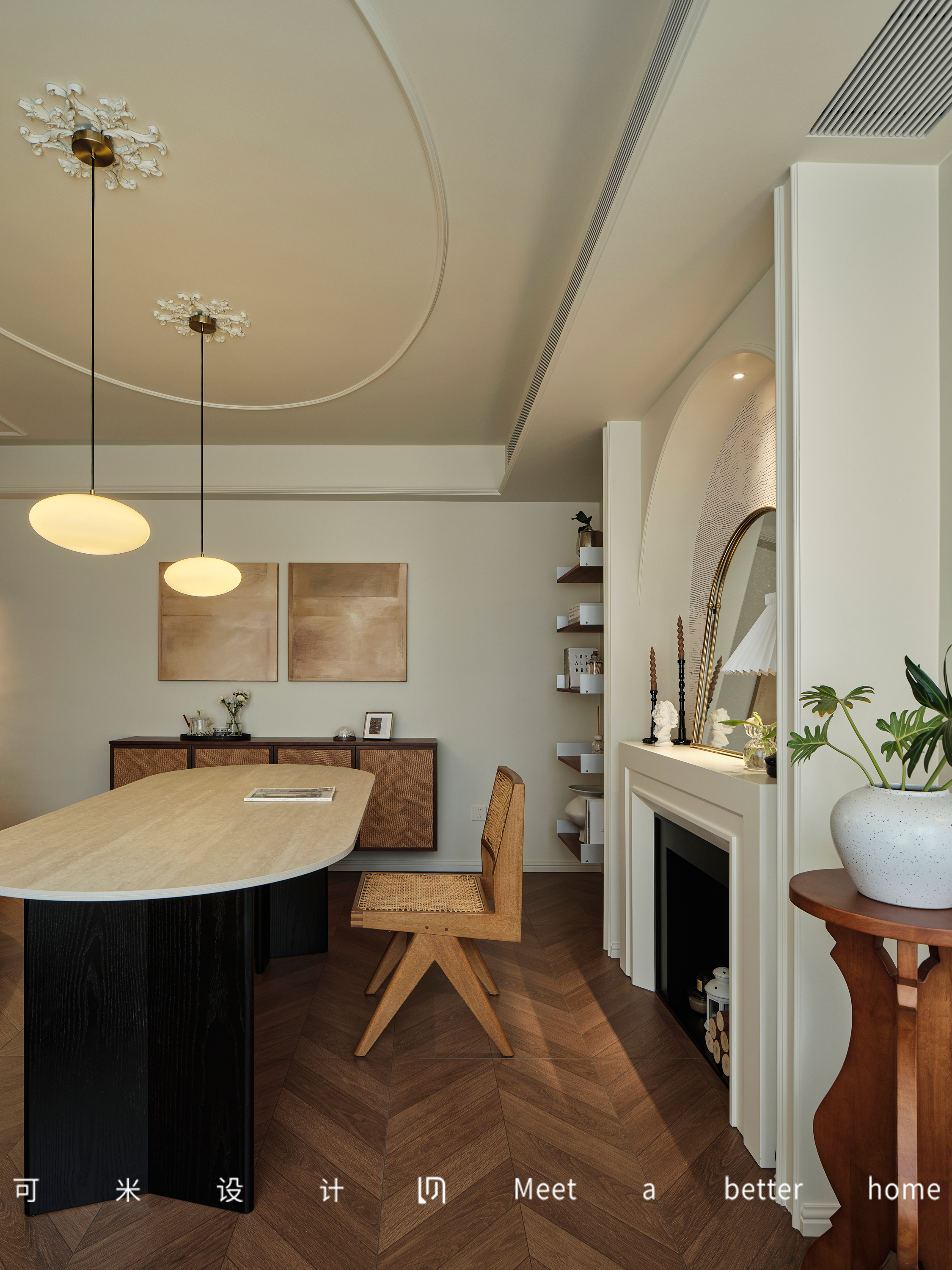 被问爆的复古风家装，我家每一处都长在审美点上-17