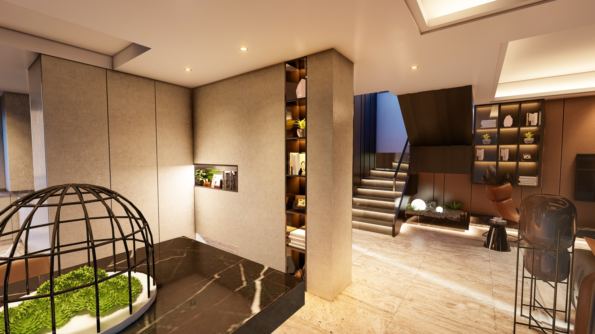 Interior Scene Villa Modern 250 meter-2