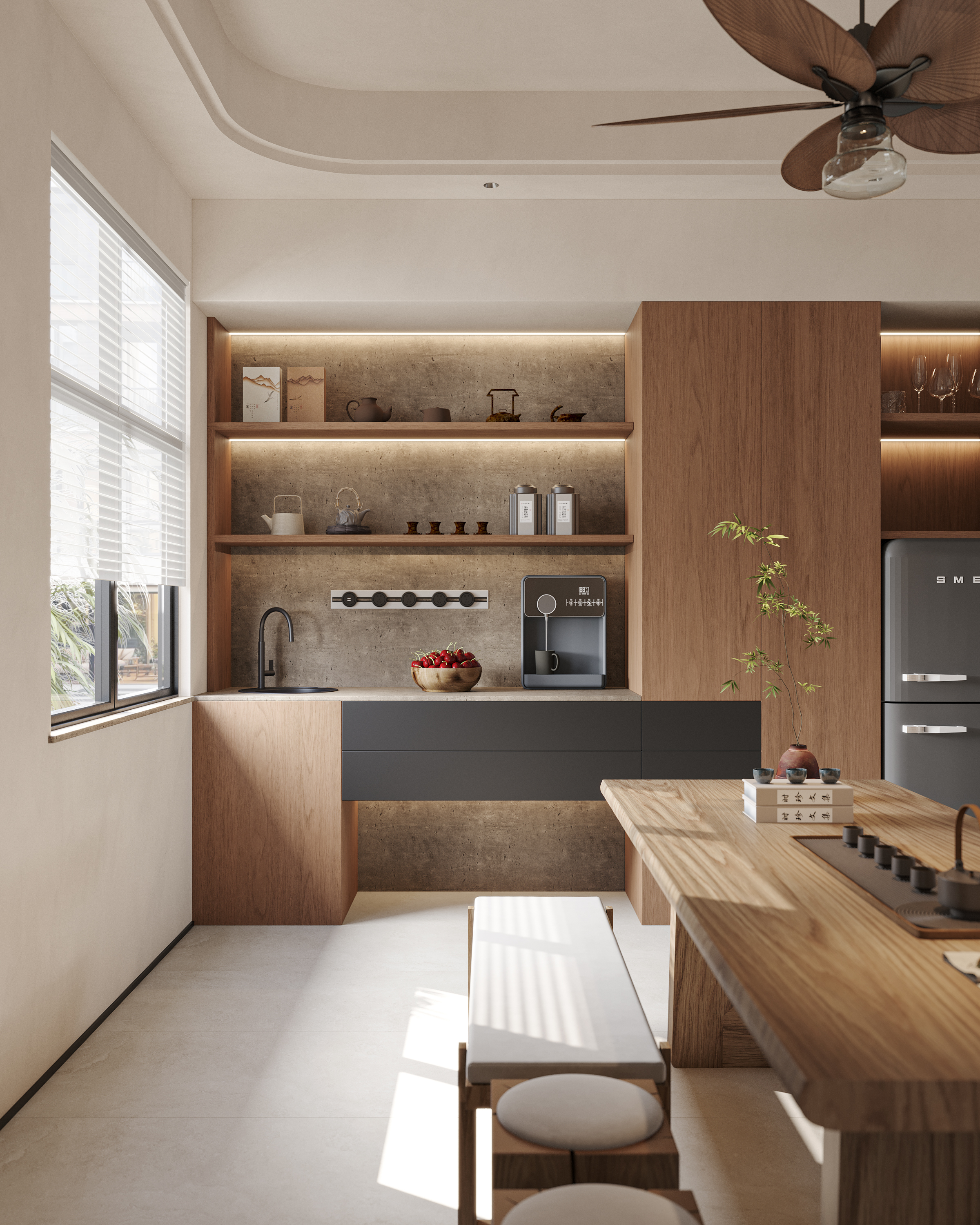 中古风家装：穿越时空的现代主义设计复兴-12