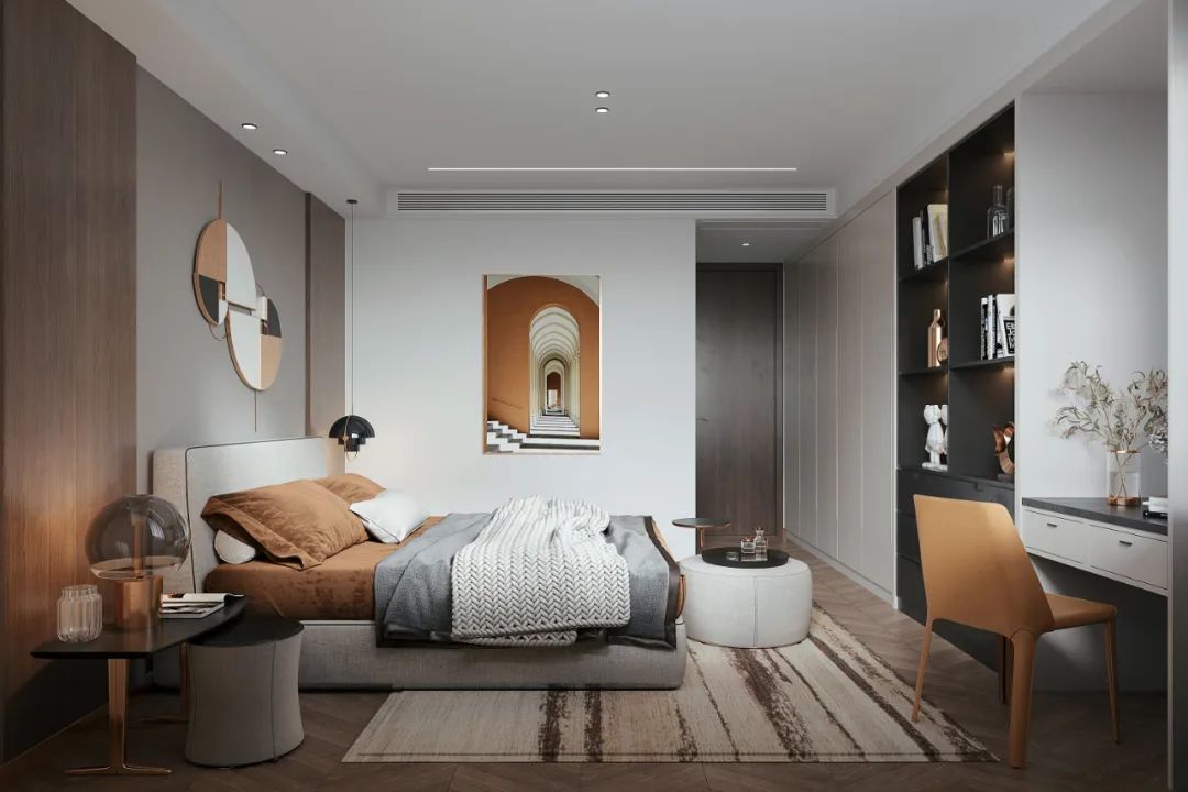《意美•拾光》 | 极简轻奢,咖色系的四口之家-39