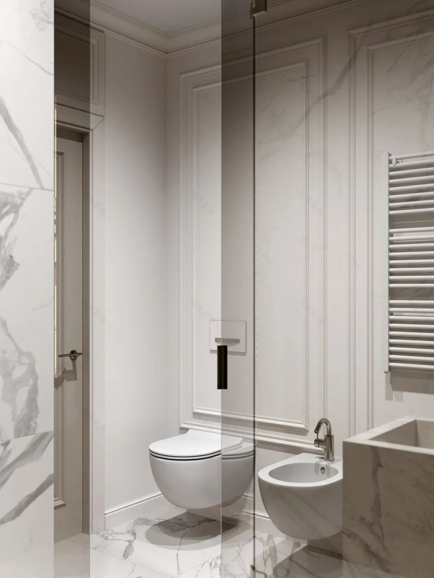 奶油色调黄铜细节,打造 120㎡精致高雅空间丨MARTA SHPACHENKO-25