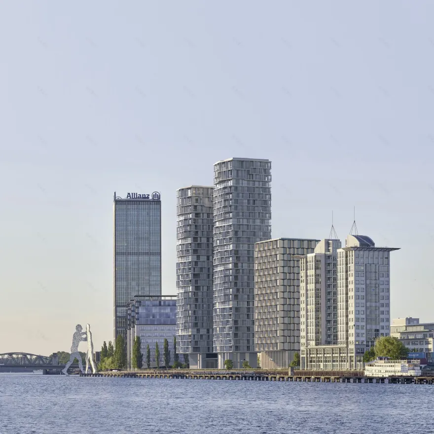 河畔高层公寓丨德国柏林丨Pysall Architekten-12